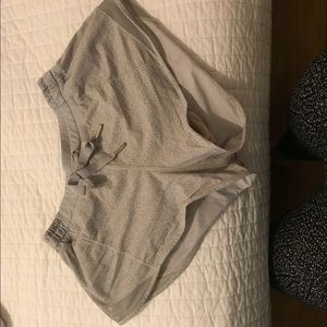 Grey and white hotty hot shorts